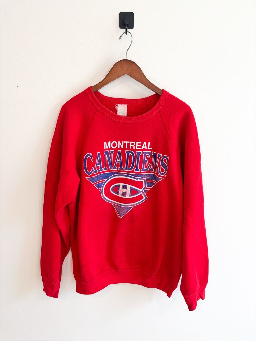 Vintage Montreal Canadiens Red Crewneck Sweatshirt- large